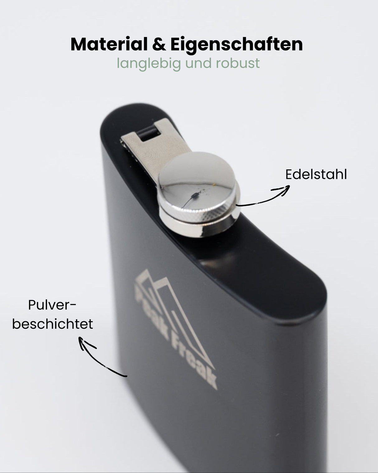 Flachmann Schwarz - Brandnertal 1.0