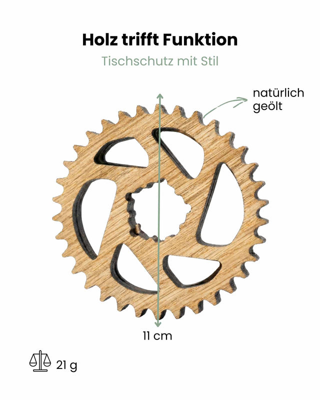 Holzuntersetzer