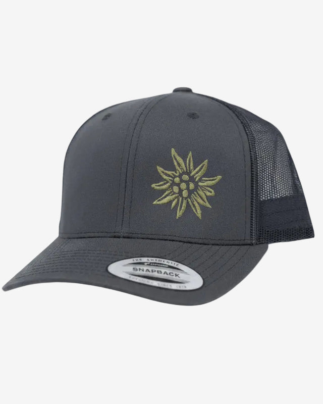 Junior Edelweiss Truckercap Mesh grey khaki