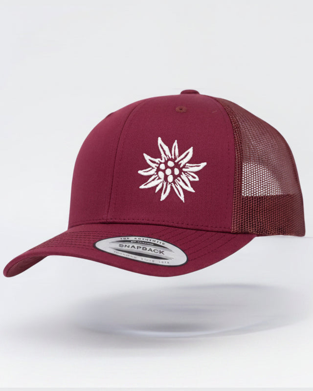 Edelweiss Truckercap Mesh cranberry