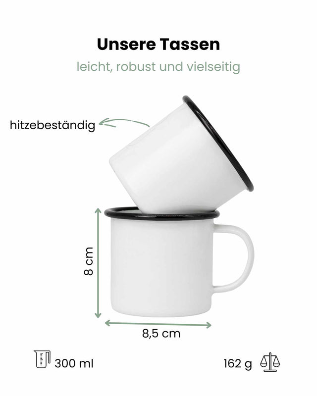 Emaille Tasse