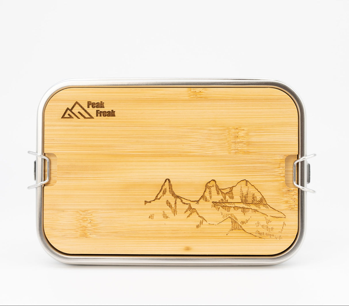 Edelstahl Lunchbox Bambus Deckel Drei Türme