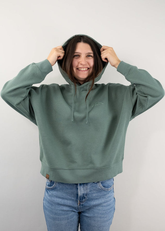 Urban Crop Hoodie Women Green Bay