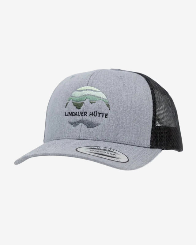 Lindauer Hütte Truckercap Mesh Heather Grey Black