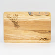 Schneidbrett Esche inkl. Messer - Snowboarder