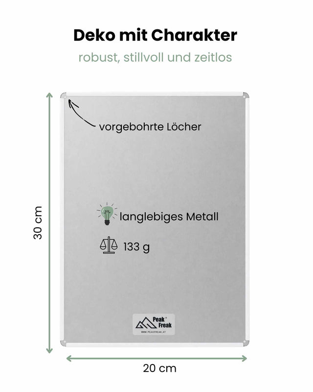 Retro Blechschild Camping