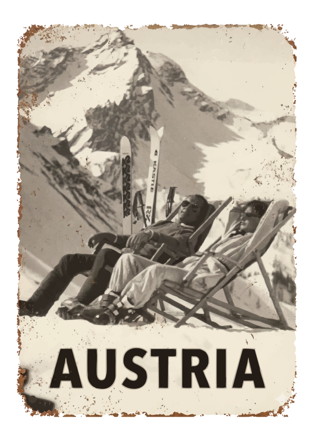 Retro Austria T-Shirt Unisex