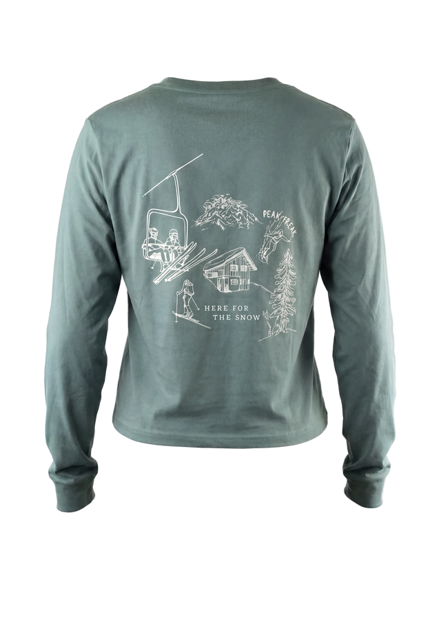 Winter Vibes Crop Longsleeve Women