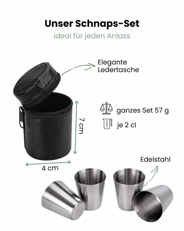 Schnapsbecher Edelstahl