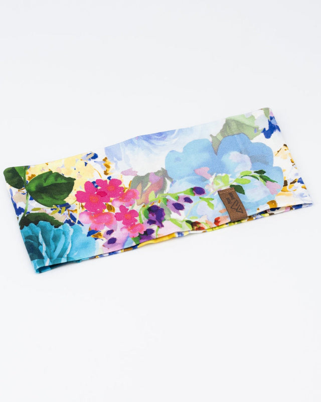 Sportstirnband Blumen bunt