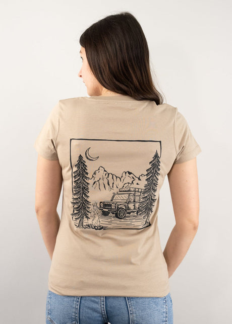 Moonlight Ride - Adventure T-shirt Women Wet Sand