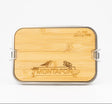 Edelstahl Lunchbox Bambus Deckel Montafon Spirit