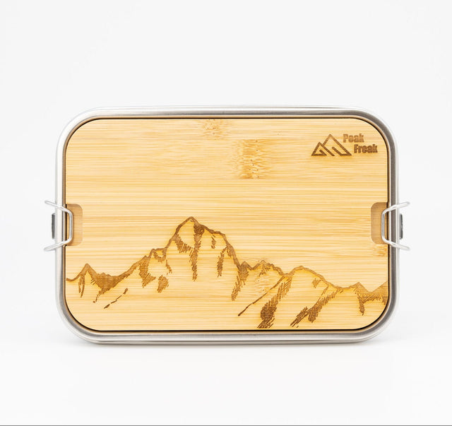 Edelstahl Lunchbox Bambus Deckel Zimba